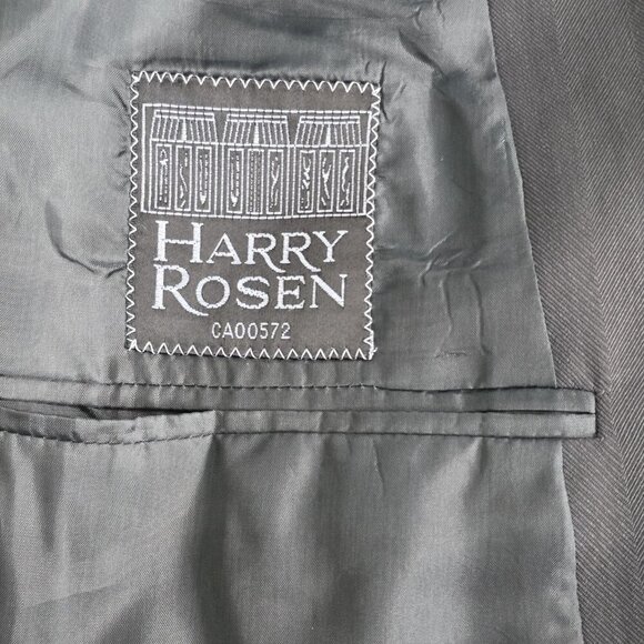 Armani Collezione Blazer Men US 44R Gray Wool Blend Lined 2B Double Vented Italy - Picture 12 of 16